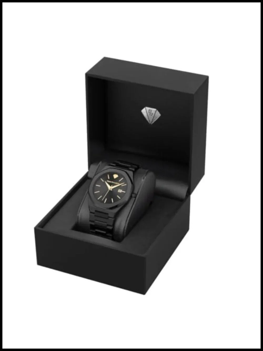 Luxury Men's Watch Japanese Quartz Stainless Steel 41mm Sapphire Crystal